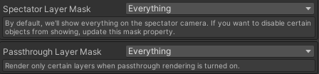 Spectator & Passthrough Layer Mask
