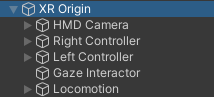 Unity GameObject containing the entire player, HMD & hands